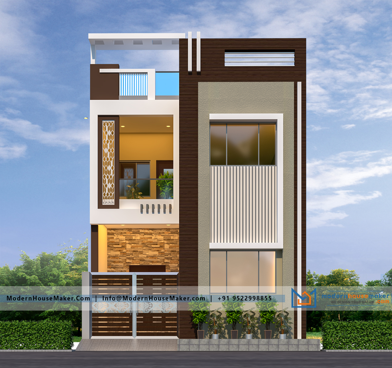 20x50 Elevation Design Indore 20 50 House Plan India 20x50 Elevation Design Indore 20 50 House Plan India