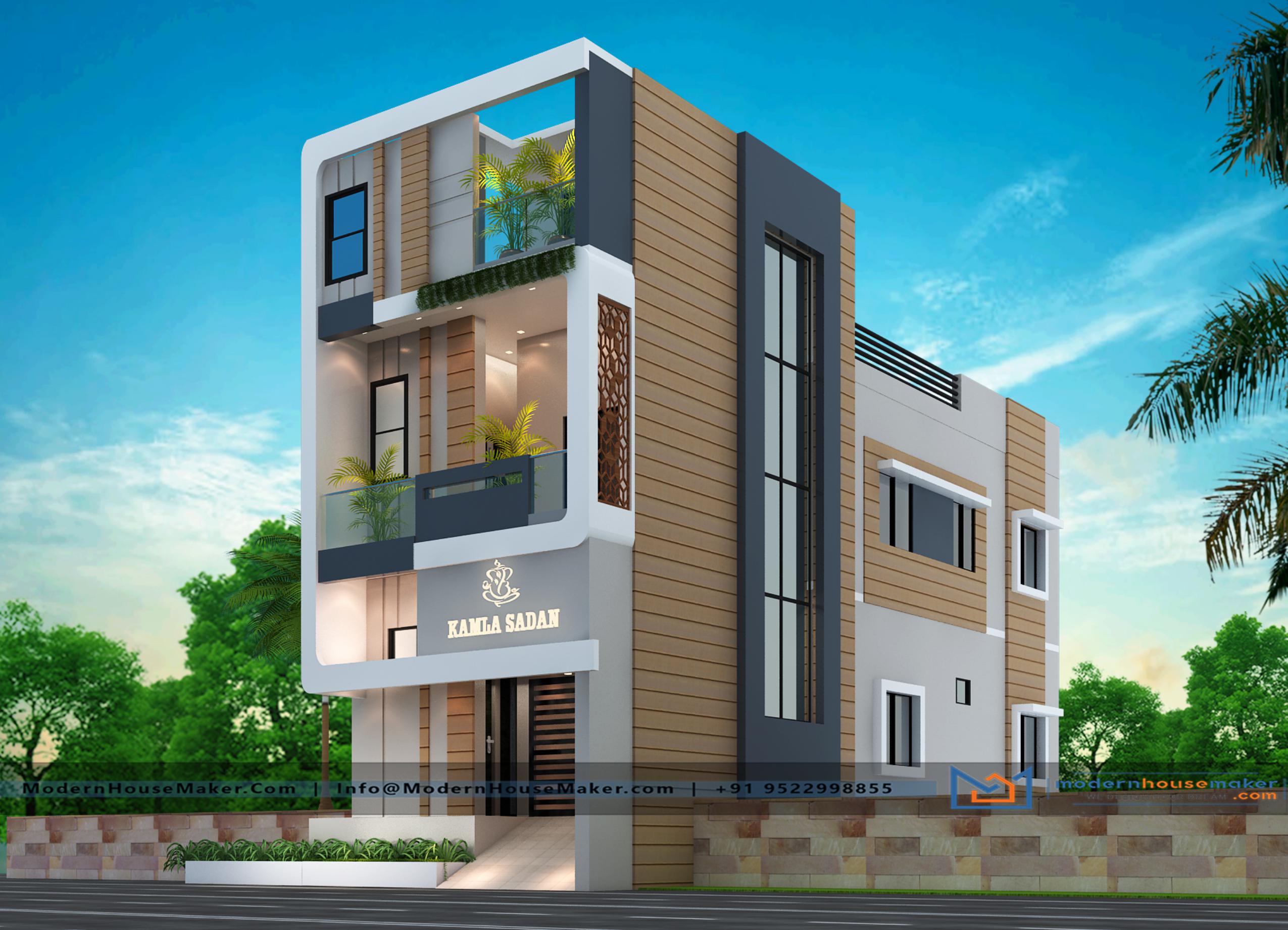 30x27 Home Elevation Design 810 Sqft Plot Size House Plan