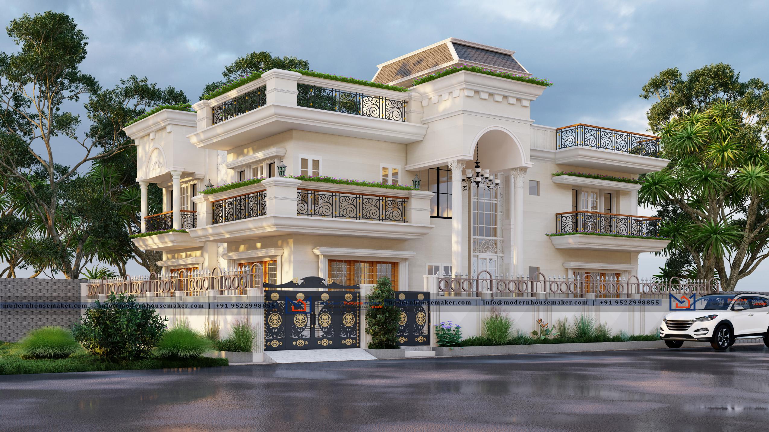 40x30 Elevation Design Indore - 40*30 House Plan India