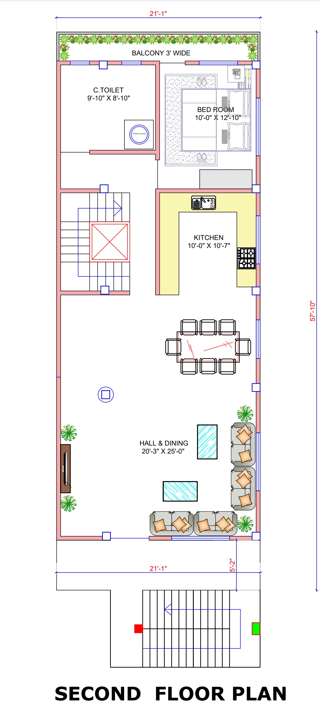 21x57 Elevation Design Indore 21 57 House Plan India 21x57 Elevation Design Indore 21 57 House Plan India