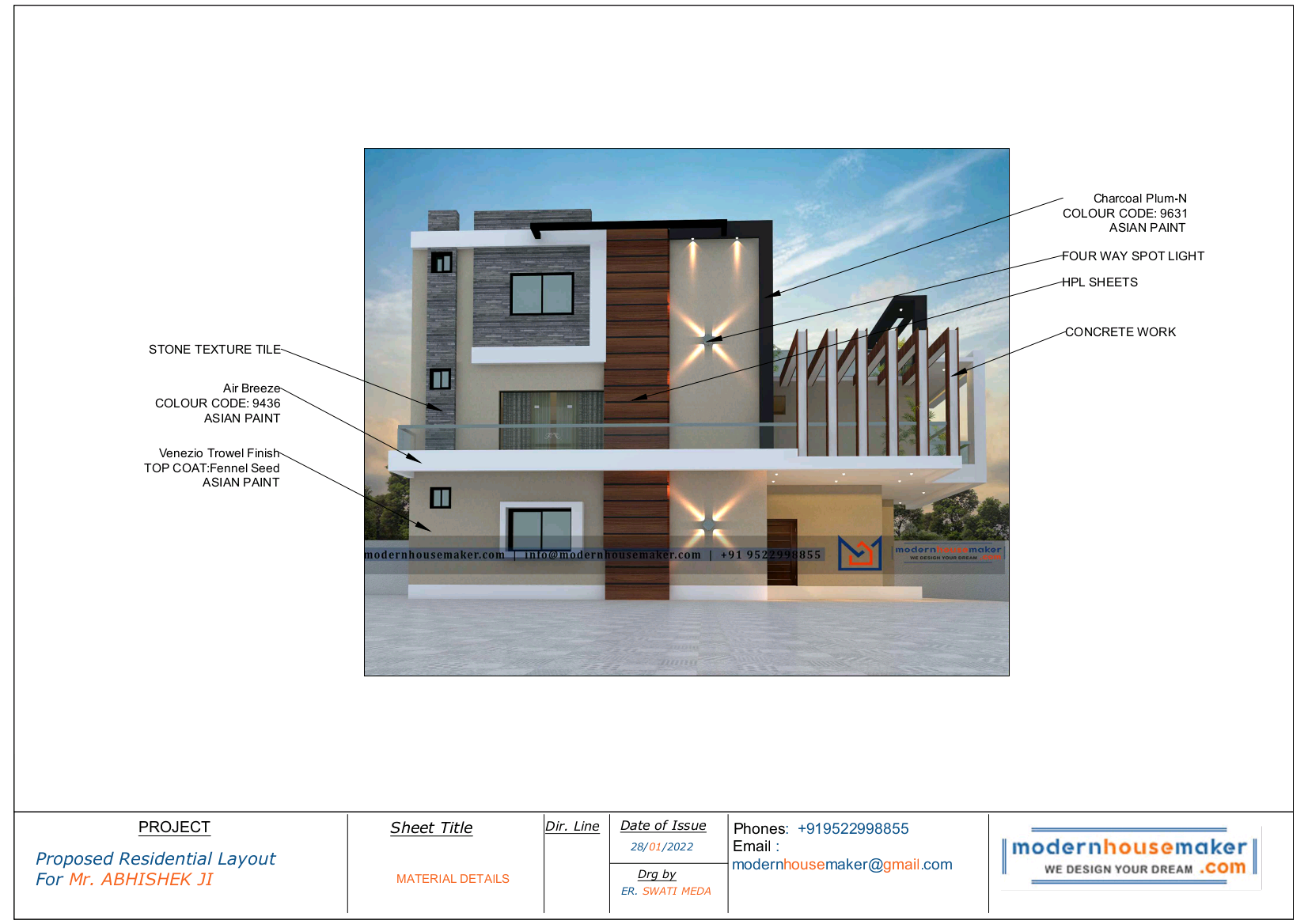 Modern House Designs Company Indore, India | Home Structure Designs