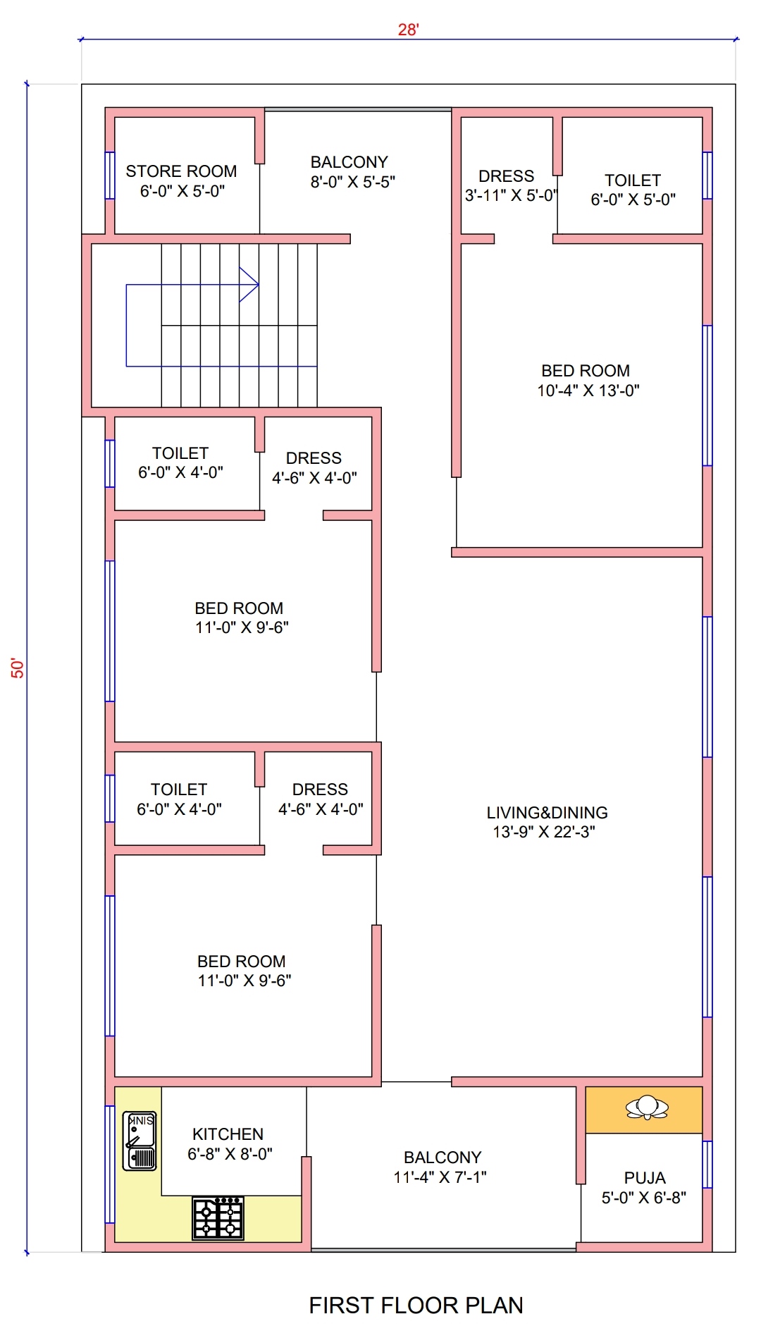 28x50 Elevation Design Indore 28 50 House Plan India 28x50 Elevation Design Indore 28 50 House Plan India