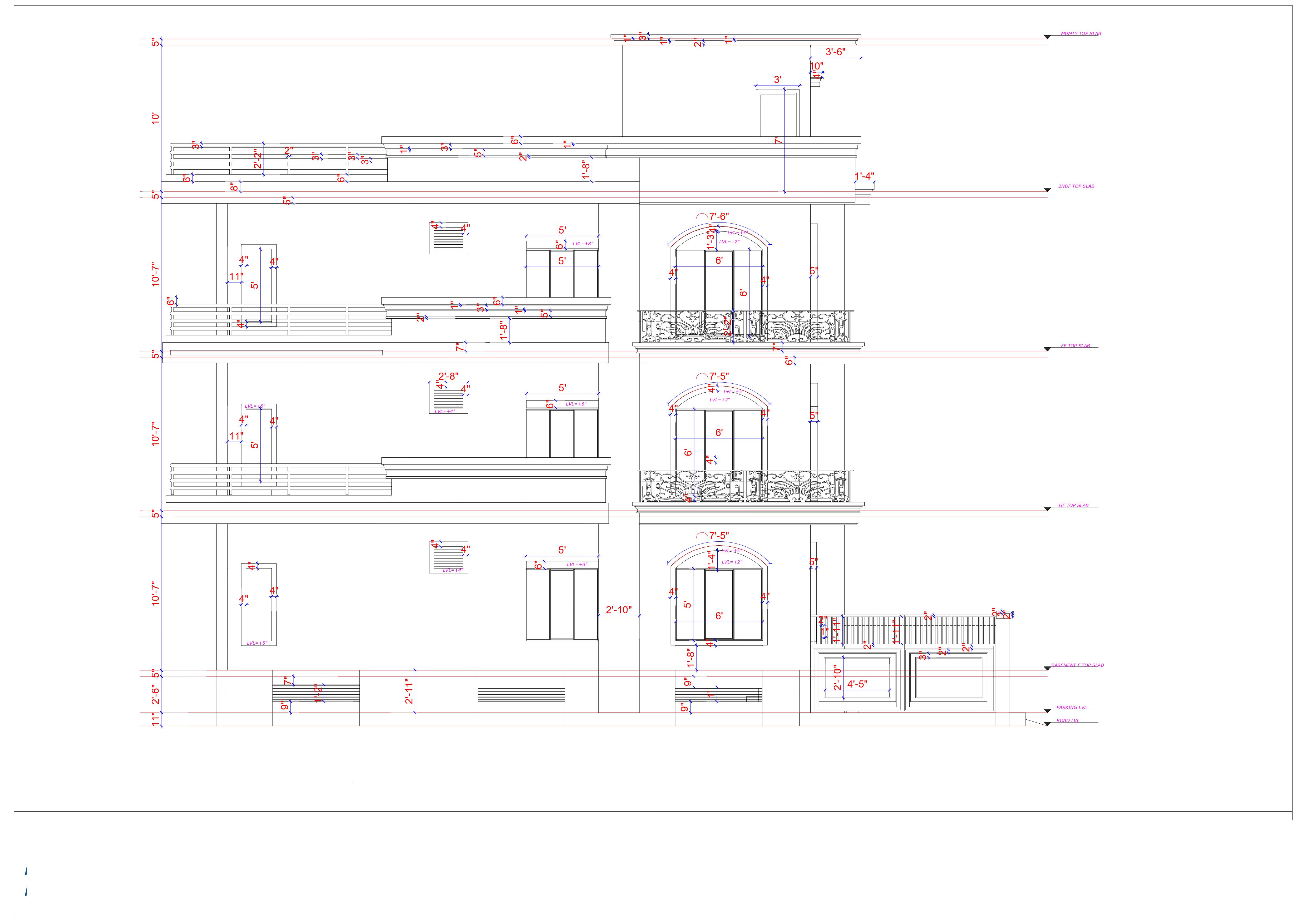 33x44 Elevation Design Indore - 33*44 House Plan India