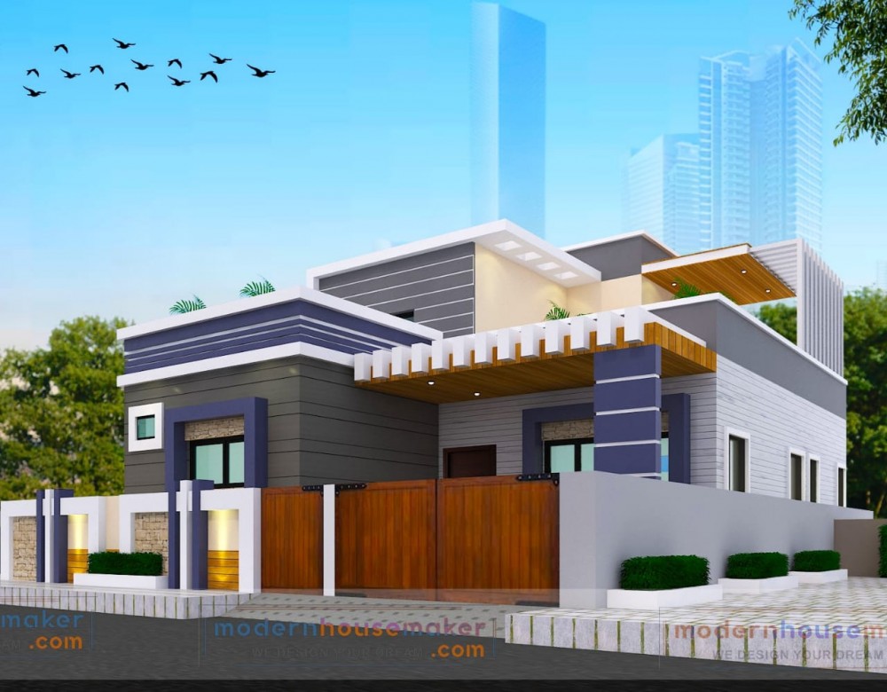 Online Modern House Design | Home 3D Elevation | Floor Plans