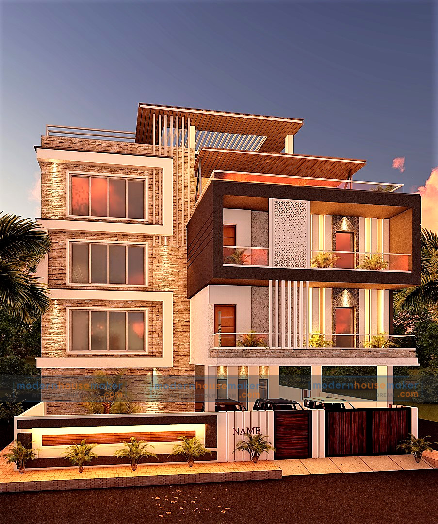Online Modern House Design | Home 3D Elevation | Floor Plans