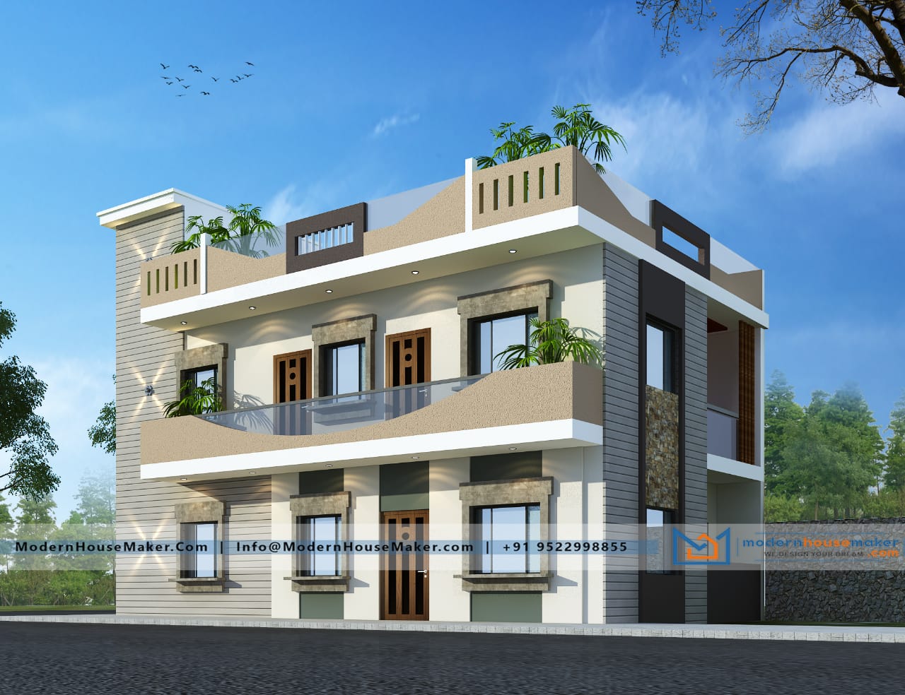 3D Elevation Design | Architect for House Elevation Design Indore